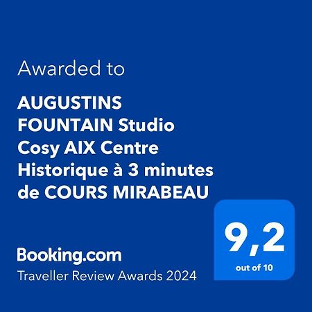 Augustins Fountain Studio Cosy Aix Centre Historique A 3 Minutes De Cours Mirabeau -Wifi-Smart Tv-Rue Calme Aix-en-Provence Exterior foto